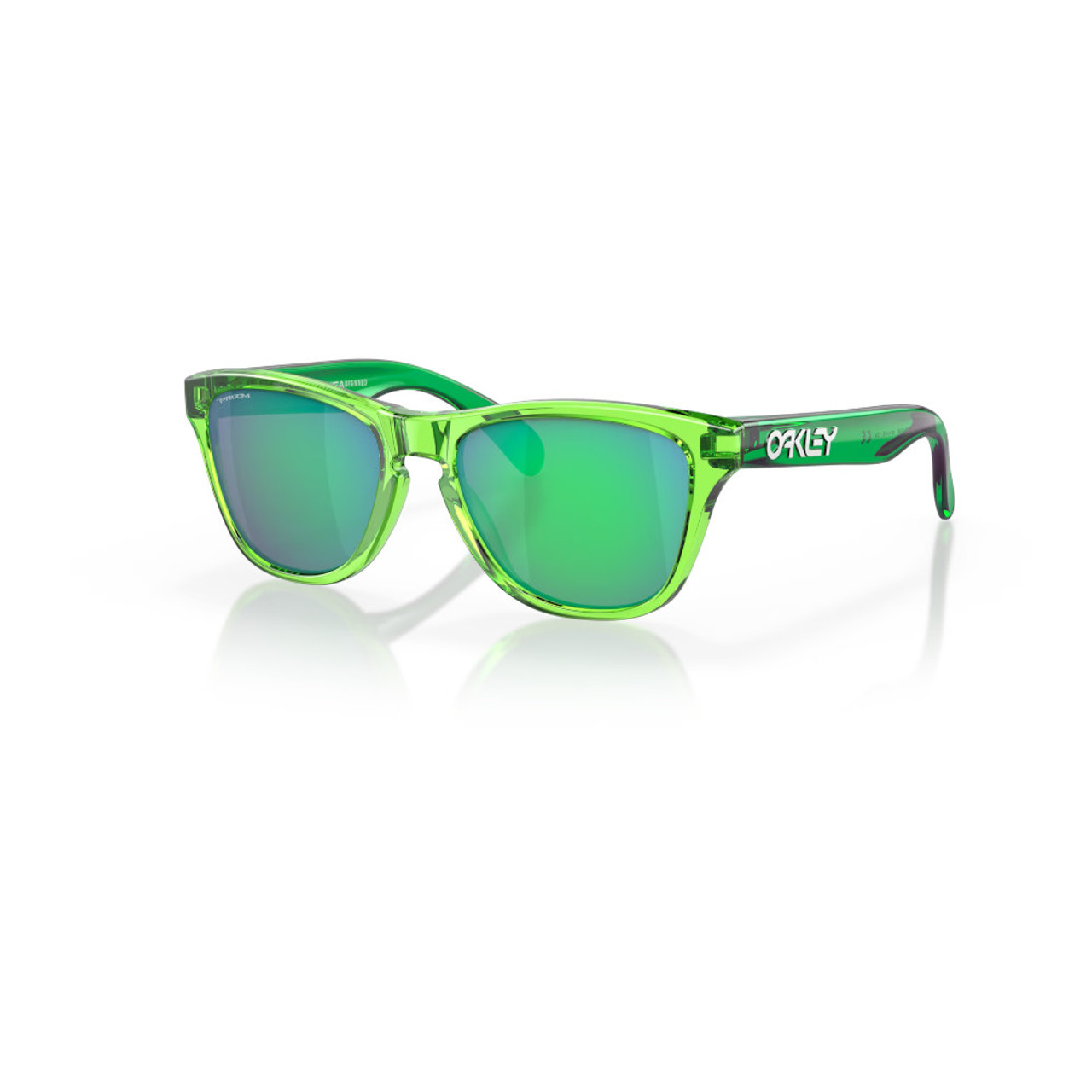 HUGO - Green-acetate sunglasses with stacked logos