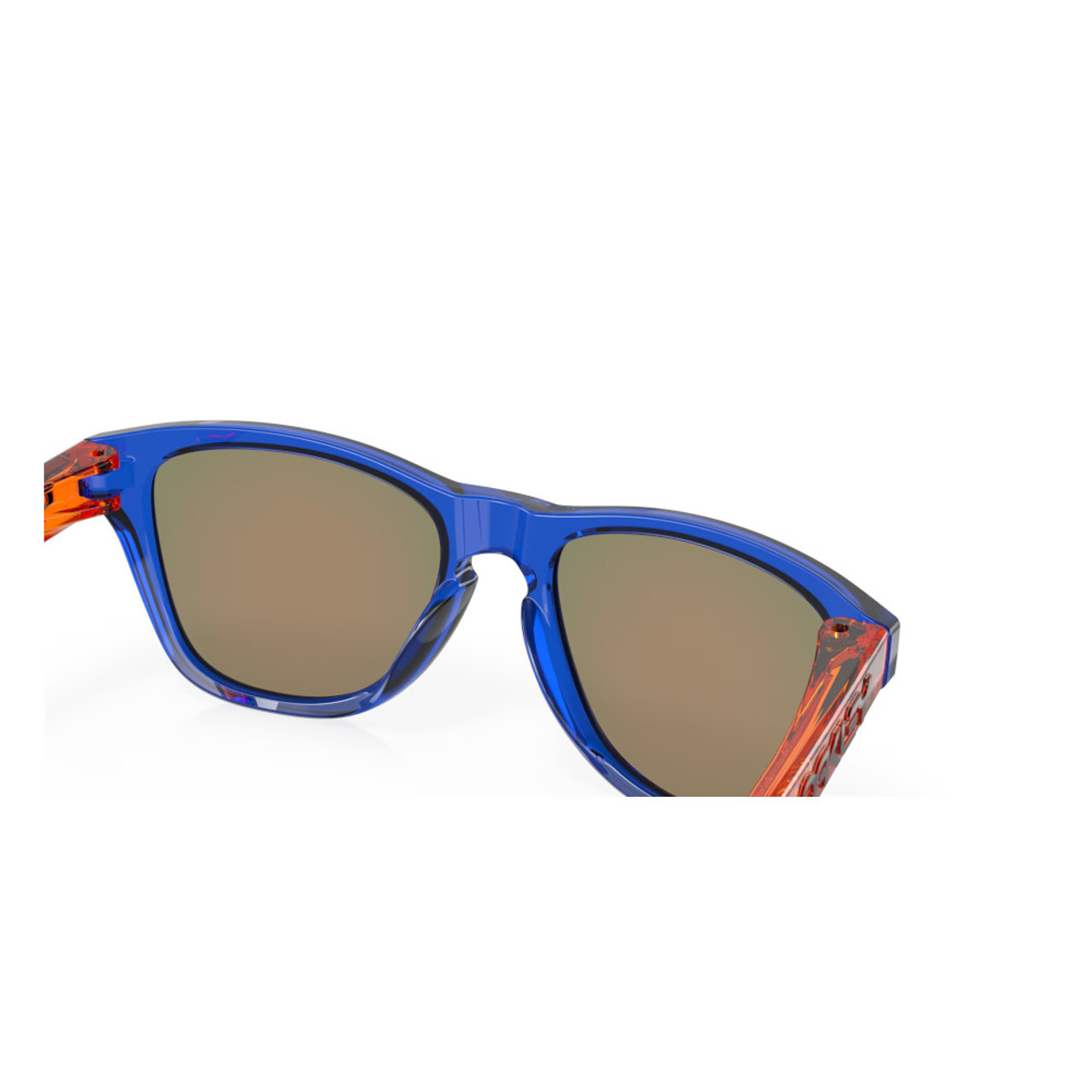 OAKLEY Frogskins XXS Crystal Blue Frame and Prizm Ruby Lenses Sunglasses  (OJ9009-0648)