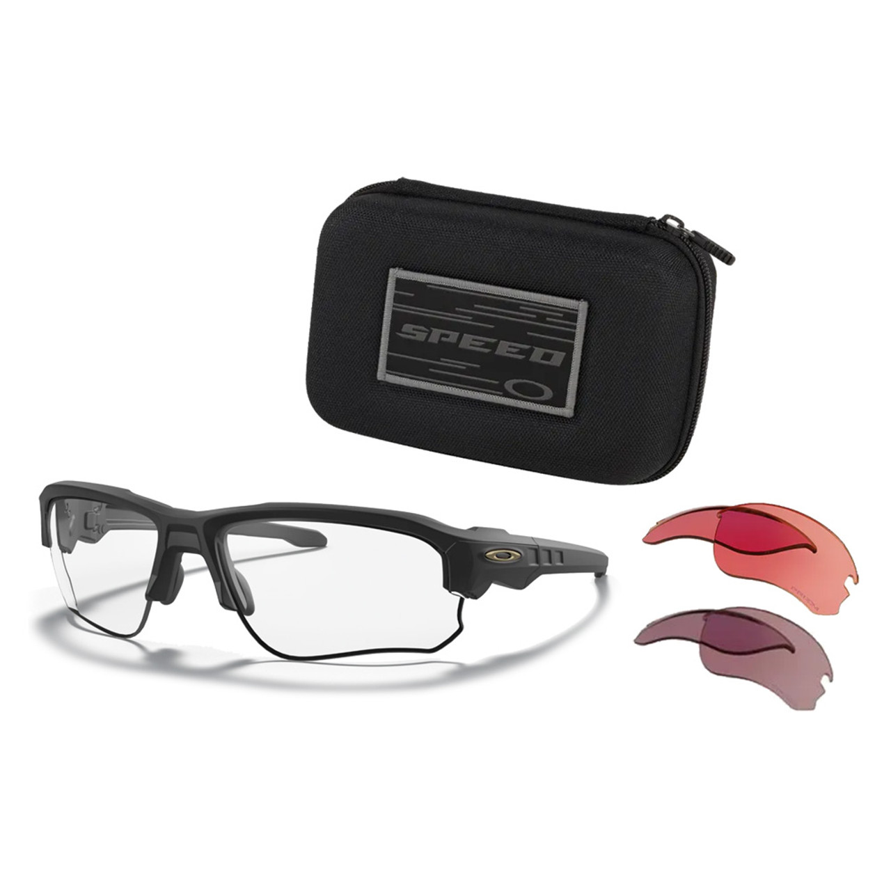 OAKLEY SI Speed Jacket Matte Black Frame/ Clear/ TR22/TR45 Array Eyewear  (OO9228-05) - Free Shipping