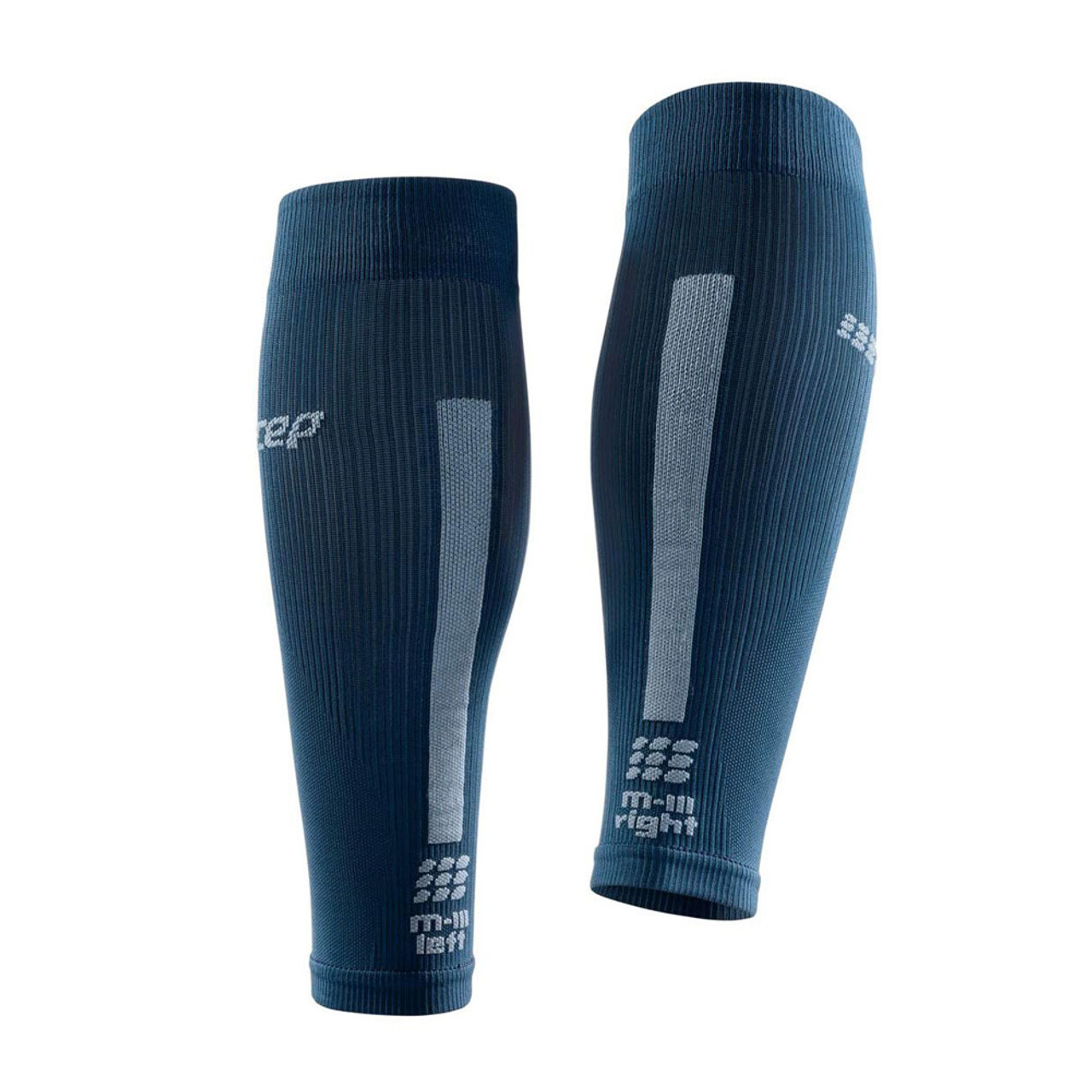 CEP Men's 3.0 Blue Grey Compression Calf Sleeves Size V WS50DX4