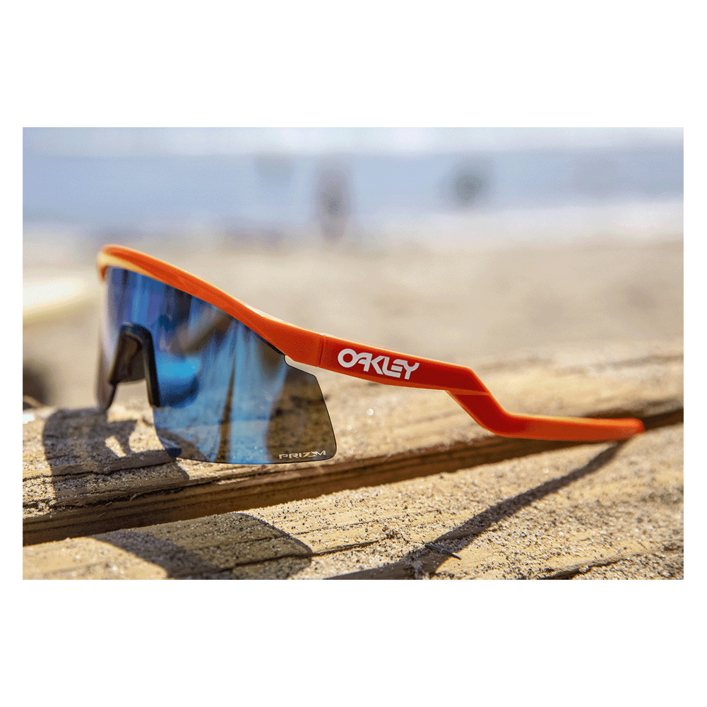 OAKLEY Hydra Neon Orange Frame/ Prizm Sapphire Lenses Sunglasses