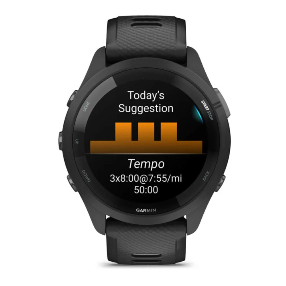 GARMIN Forerunner 265 ブラック Garmin Forerunner 265 GPS Smartwatch, Fitness Metrics, AMOLED