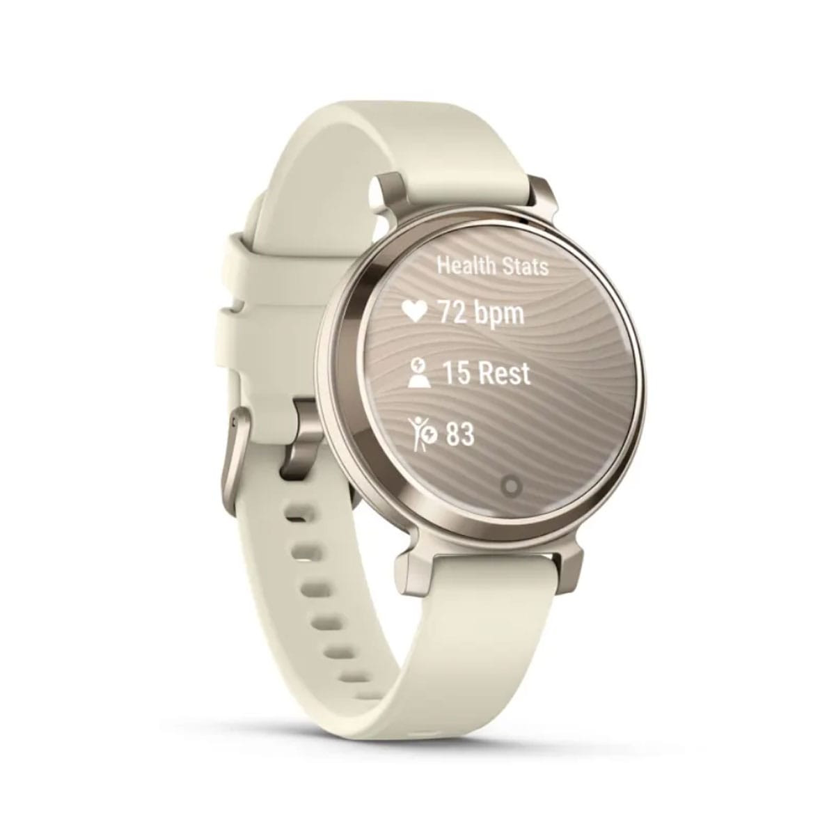 GARMIN Lily 2 Cream Gold Case with Coconut Silicone Band