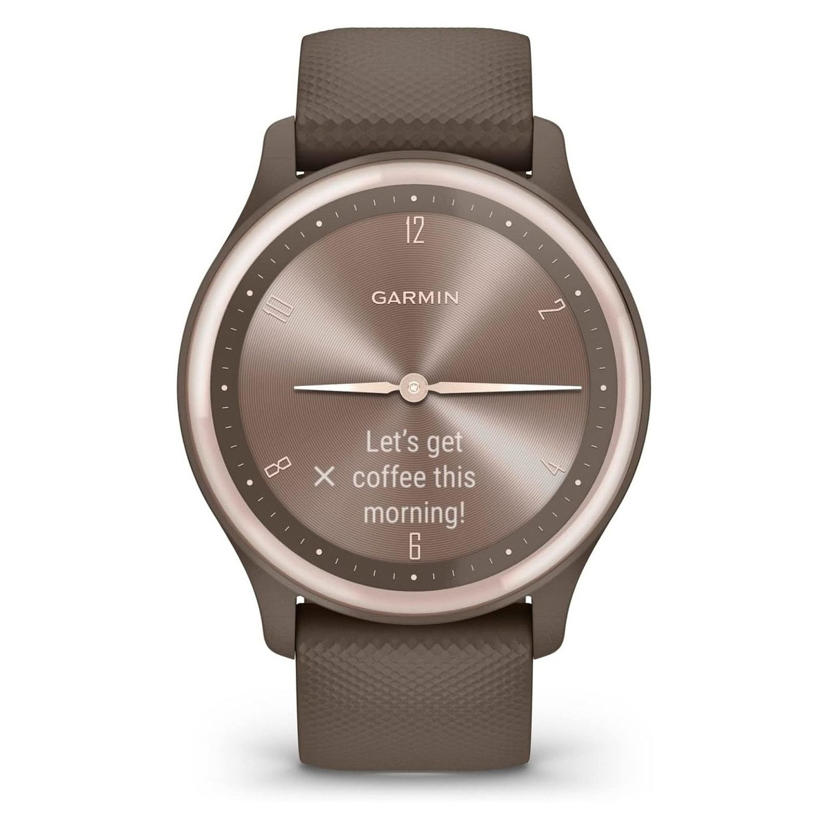 GARMIN Vivomove Sport Cocoa/Peach Gold Smartwatch (010-02566-02