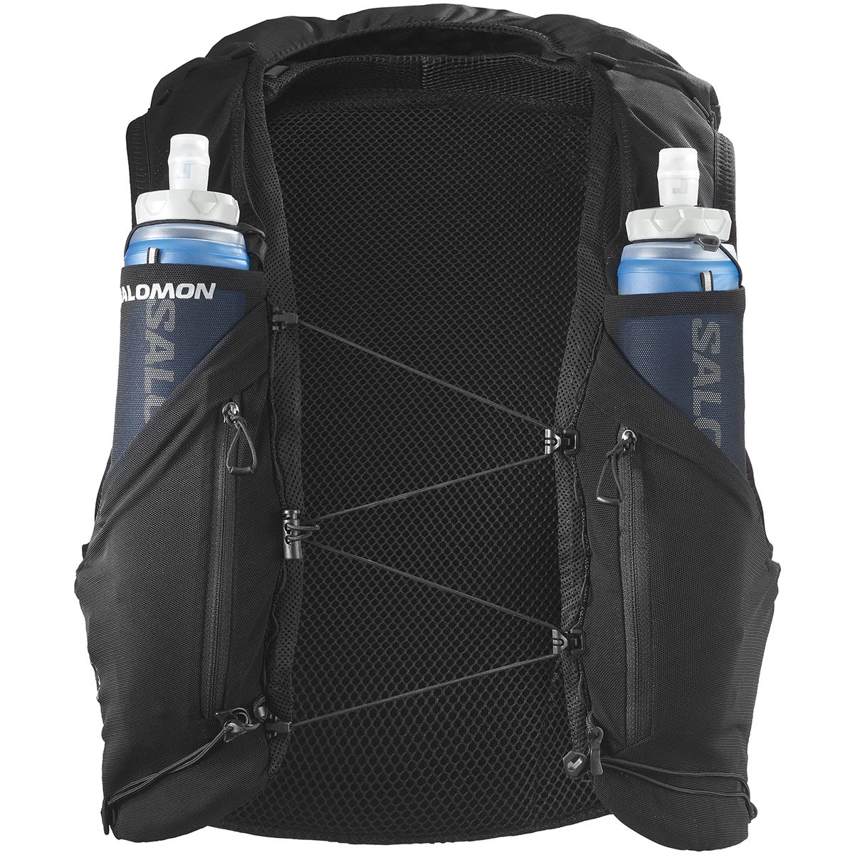 SALOMON Unisex Adv Skin 12 Set Black Running Vest with Flasks
