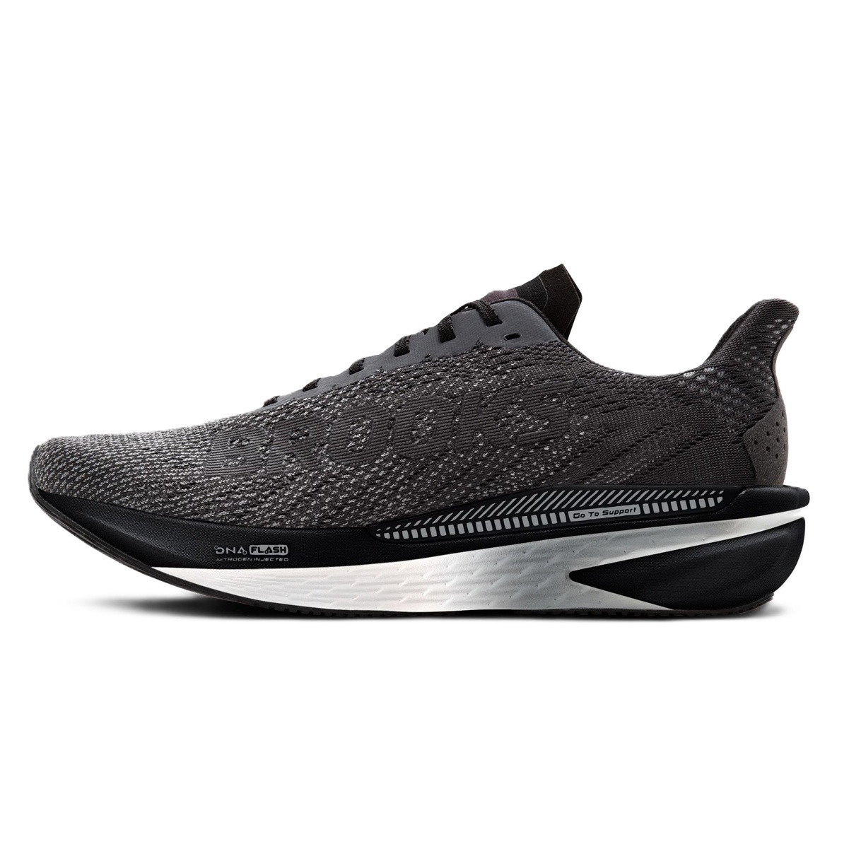 Brooks Hyperion GTS 2 Men 7.5 D Running Shoes Black Ebony Primer Gray Sneaker BROOKS Men main image 4