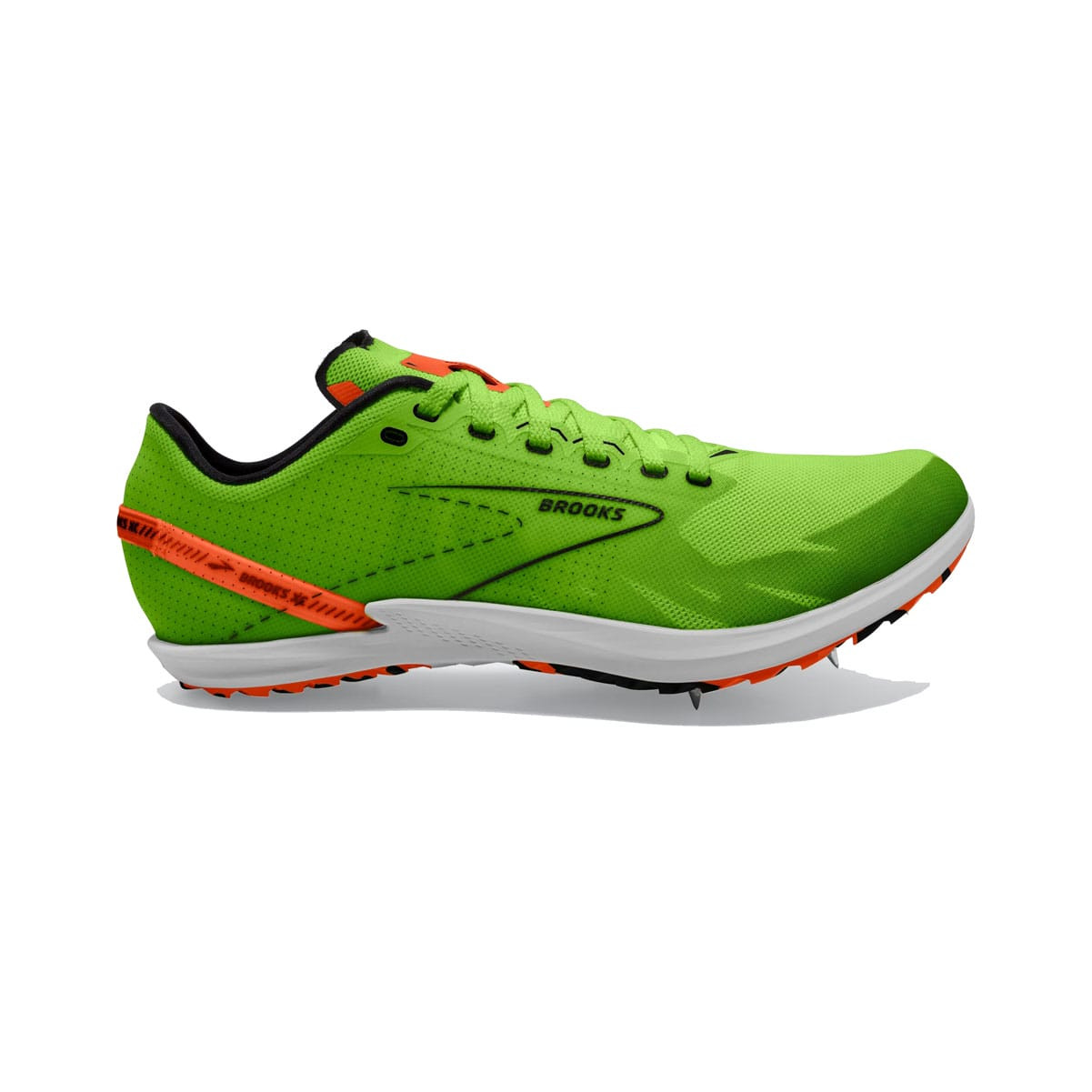 Neon Brooks Running Spikes BROOKS Unisex Draft XC Trail Running - Main Image