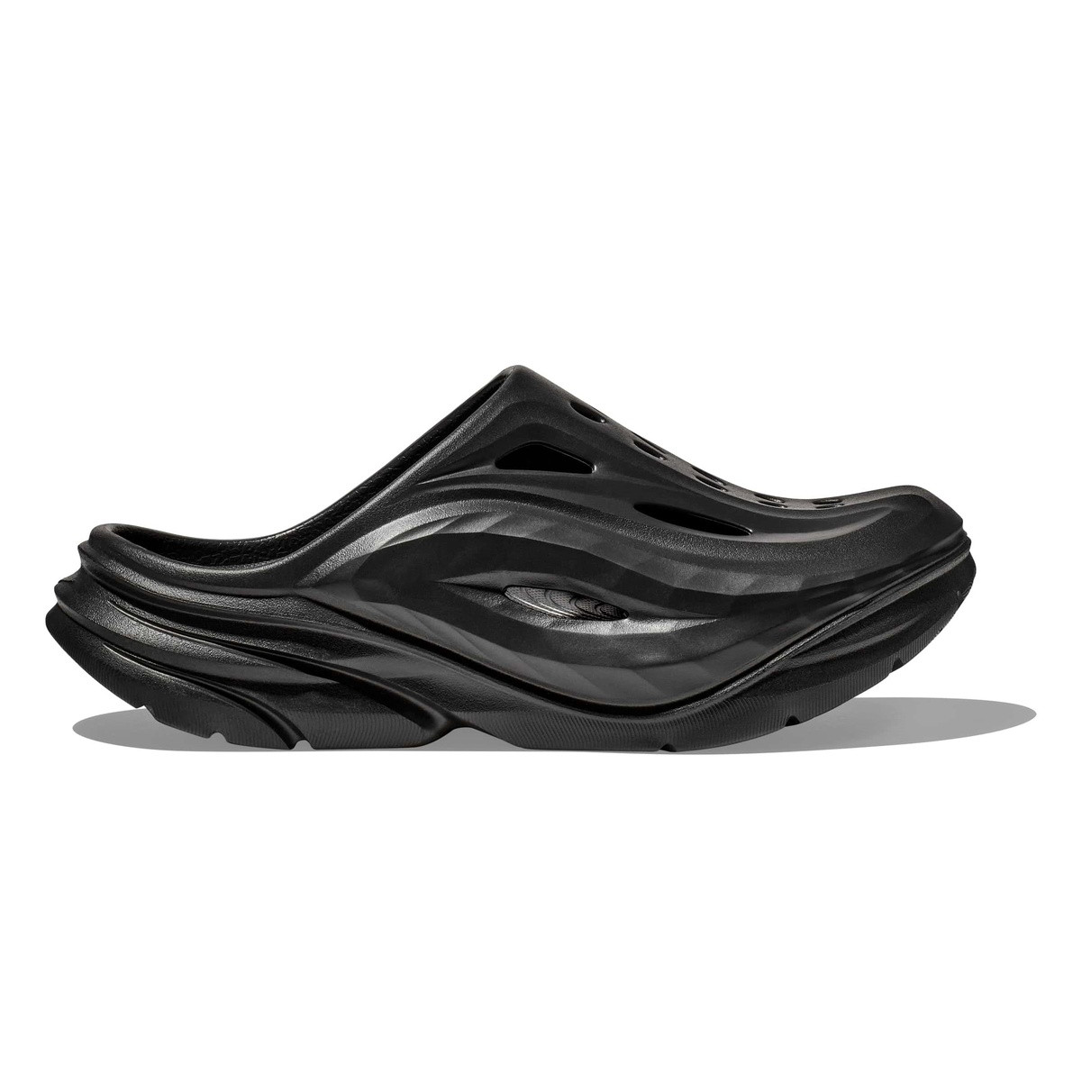 HOKA Unisex Ora Recovery Black Mules - Free Shipping