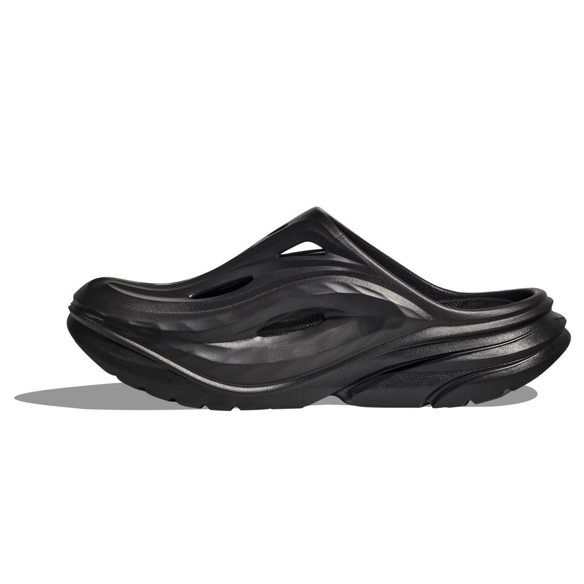 HOKA Unisex Ora Recovery Black Mules - Free Shipping