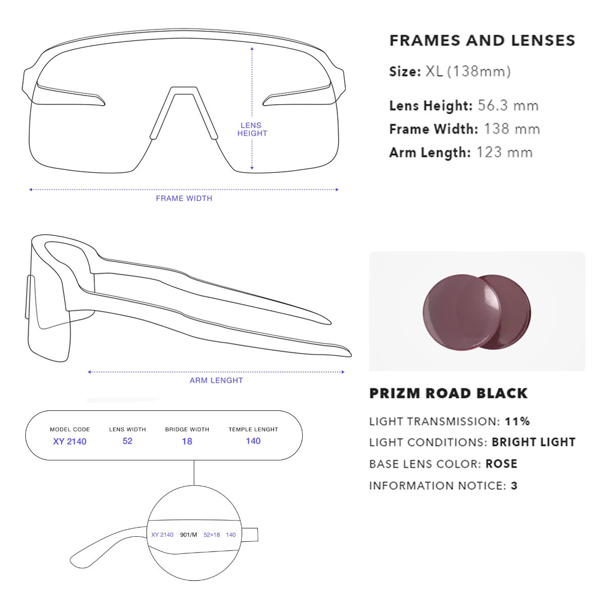 OAKLEY Encoder Strike Vented Sunglasses with Dark Galaxy Frame 