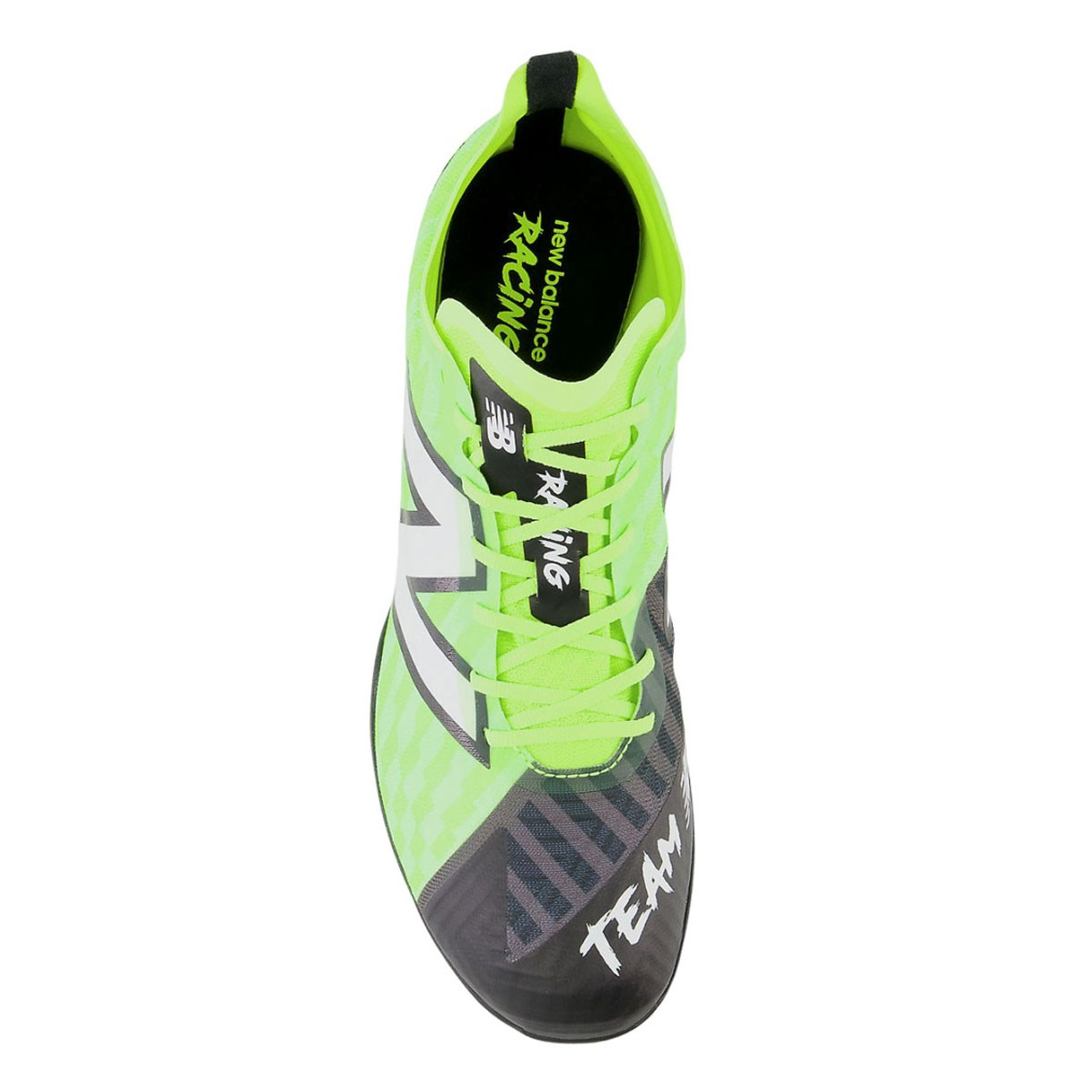 NEW NEW BALANCE men\'s spiked running track shoes in white/green/black Men main image 3