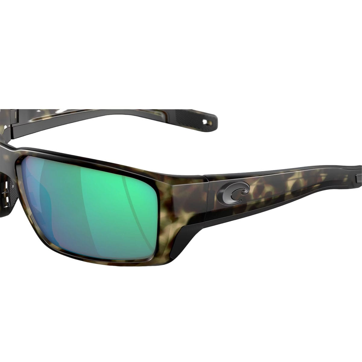 COSTA DEL MAR Men's Fantail PRO Matte Wetlands/Green Mirror 580G