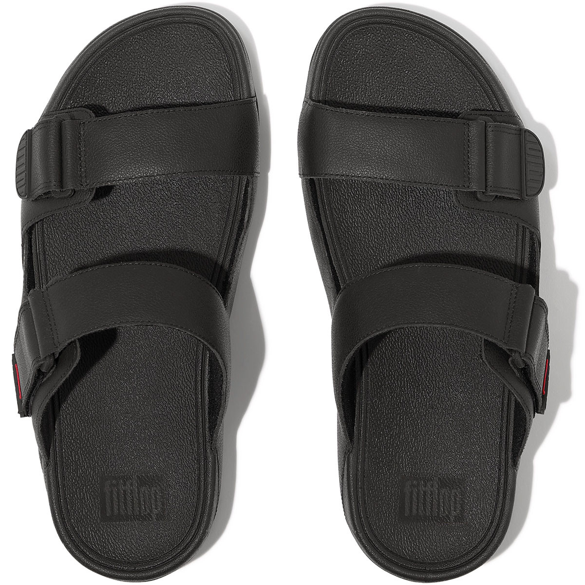FITFLOP Men's Gogh Moc Adjustable Leather Slides - Free Shipping