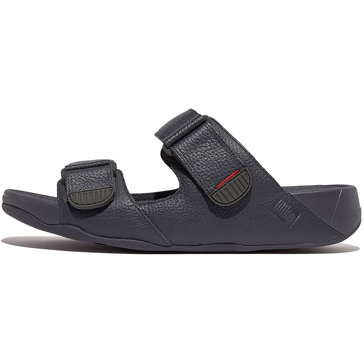 Fitflop GOGH  Mens Leather Slides Size 8 Black Amazon.com | Fitflop Men main image 4