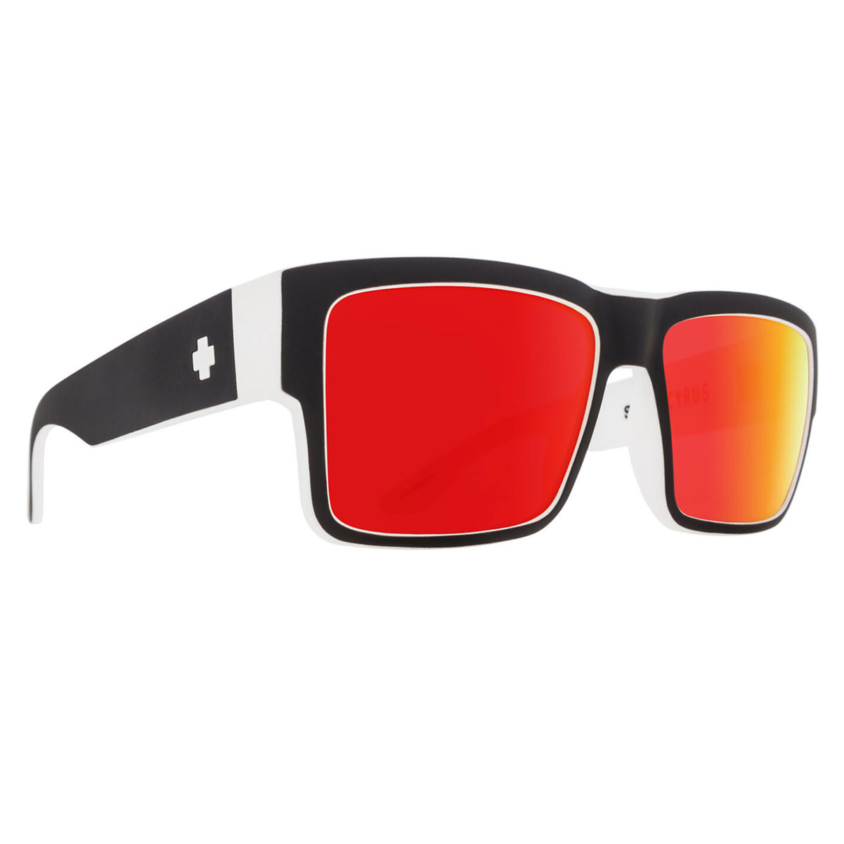 SPY OPTIC Cyrus Sunglasses with Whitewall Frame and Happy Gray