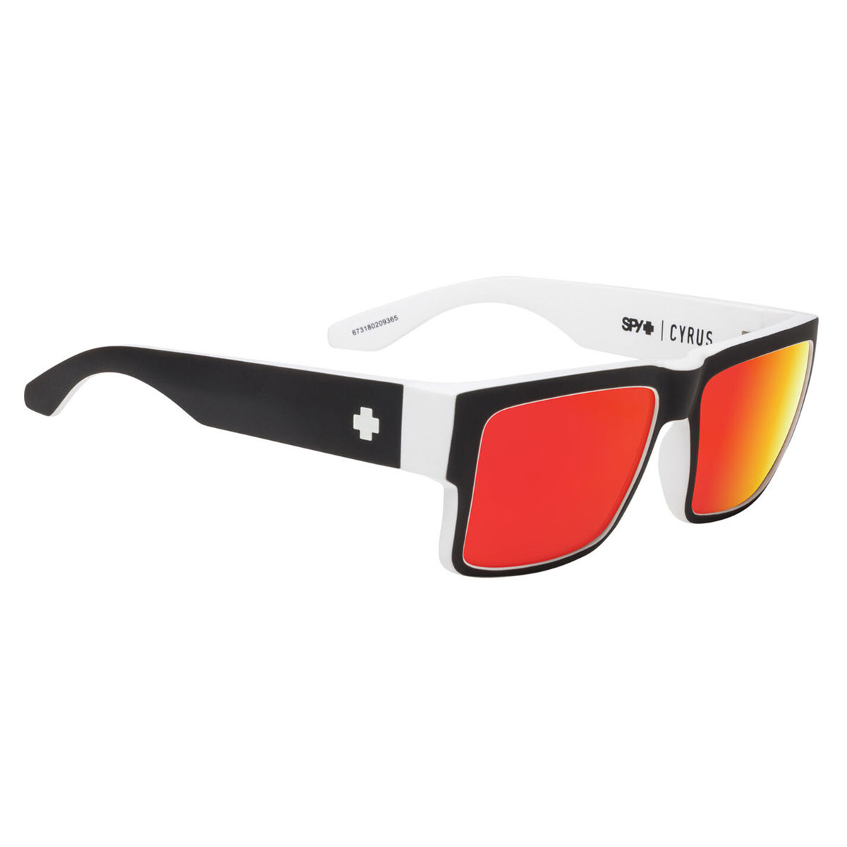SPY OPTIC Cyrus Sunglasses with Whitewall Frame and Happy Gray