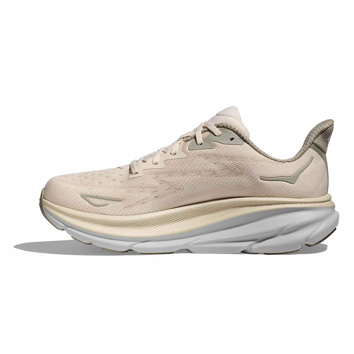 Hoka One One Men\'s HOKA Clifton 9 Running Shoes Sneakers Oat Milk Barley Size 10 Hoka One One HOKA Clifton 9 Oat Milk Barley for sale | eBay main image 2