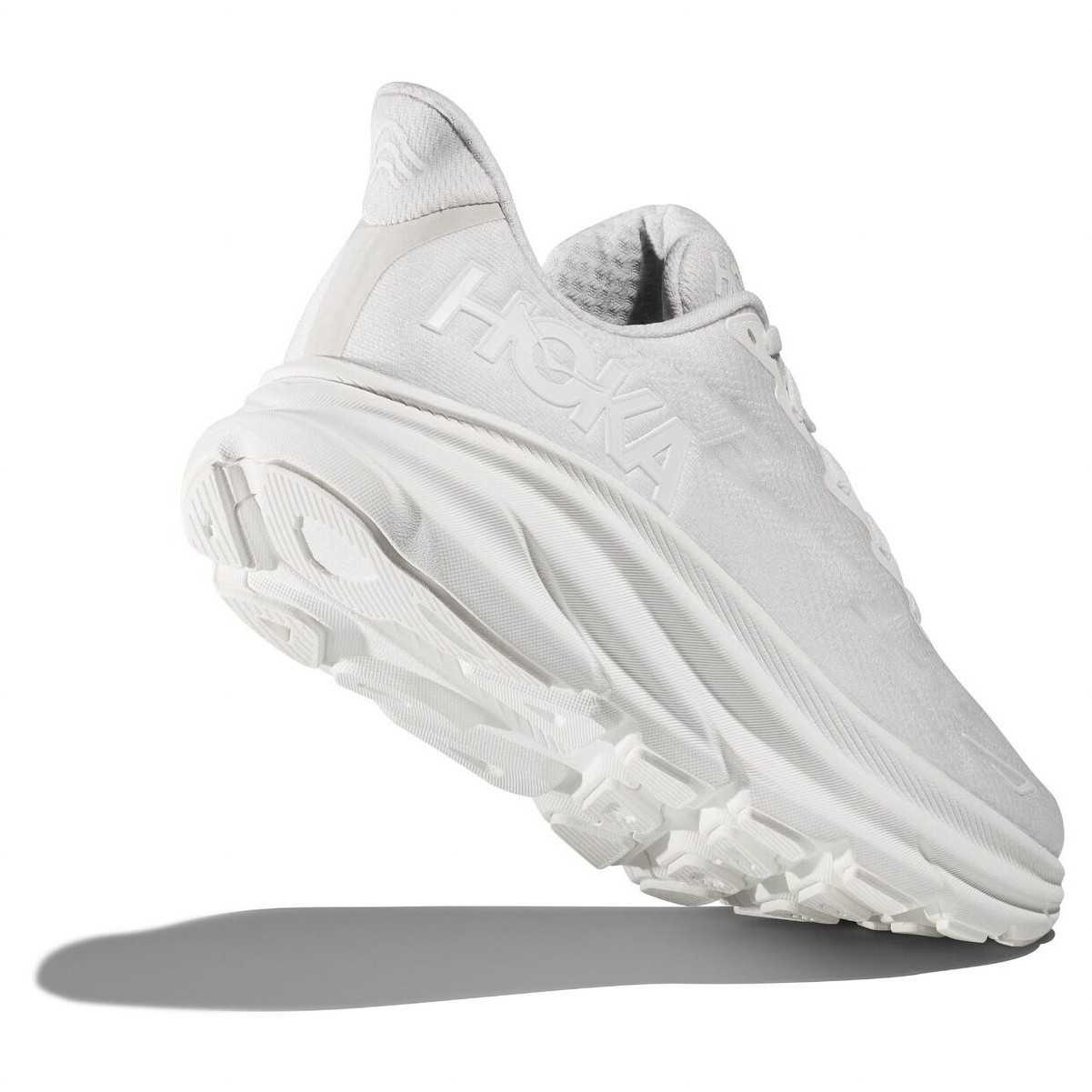 HOKA Men\'s Clifton 9 Running Shoes Triple White WWH Size 13 New In Box HOKA Men main image 4