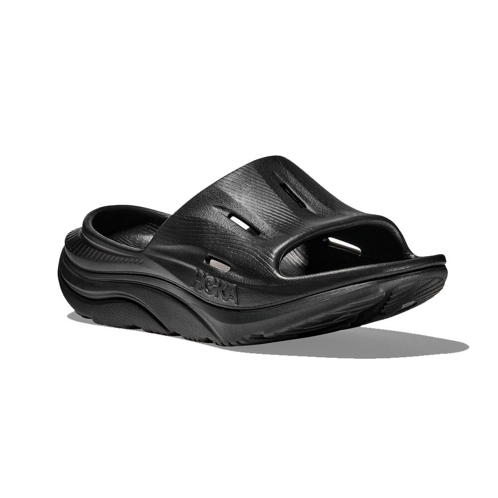 HOKA ORA RECOVERY SLIDE 3 ブラックサンダル HOKA Unisex Ora Recovery Slide 3 Black/Black Sandals - Free Shipping
