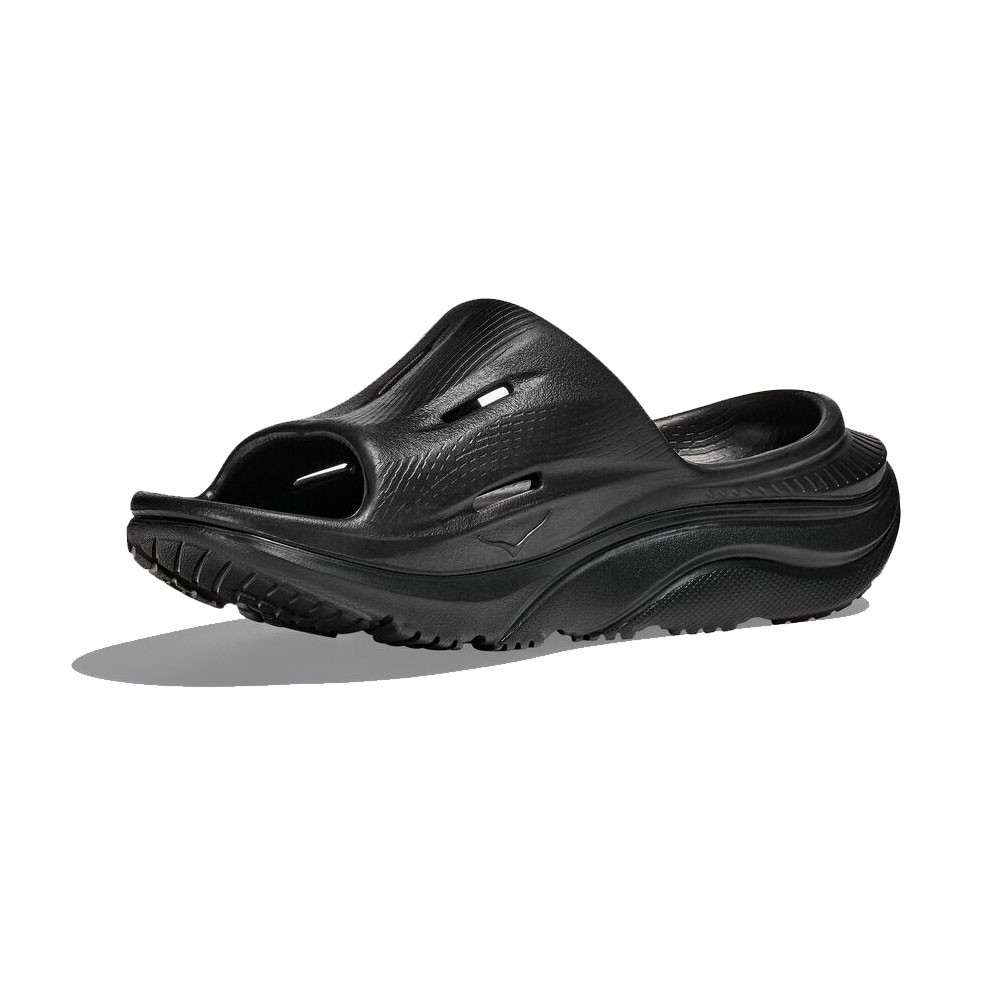 HOKA Unisex Ora Recovery Slide 3 Black/Black Sandals - Free Shipping