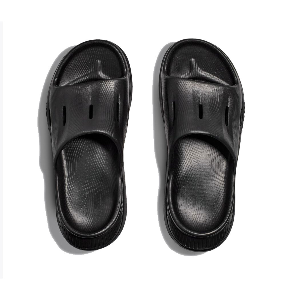 HOKA Unisex Ora Recovery Slide 3 Black/Black Sandals - Free Shipping