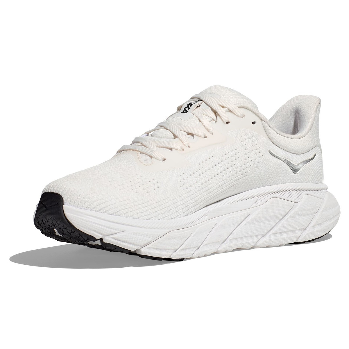 HOKA Men's Arahi 7 Blanc De Blanc/Steel Wool Running Shoes - Free