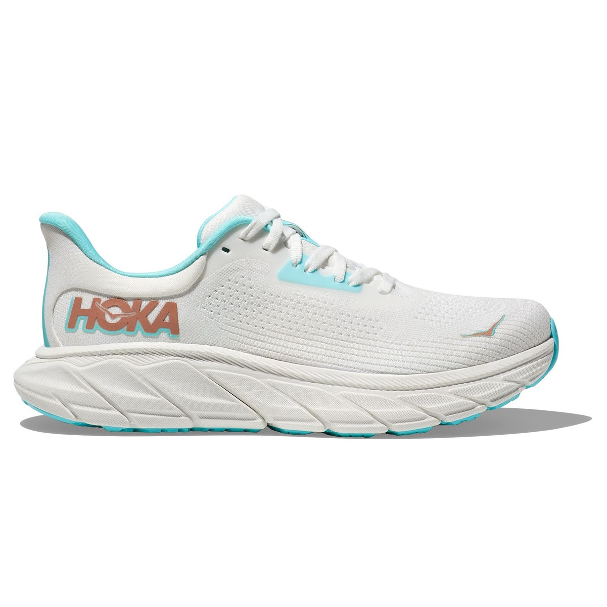 HOKA Women's Arahi 7 Frost/Rose Gold Running Shoes - Free Shipping