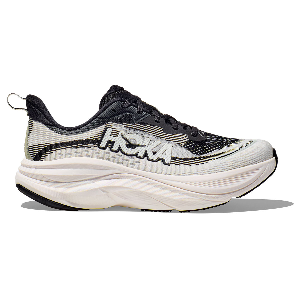 HOKA Women's Skyflow Wide Black/White Running Shoes - Free Shipping