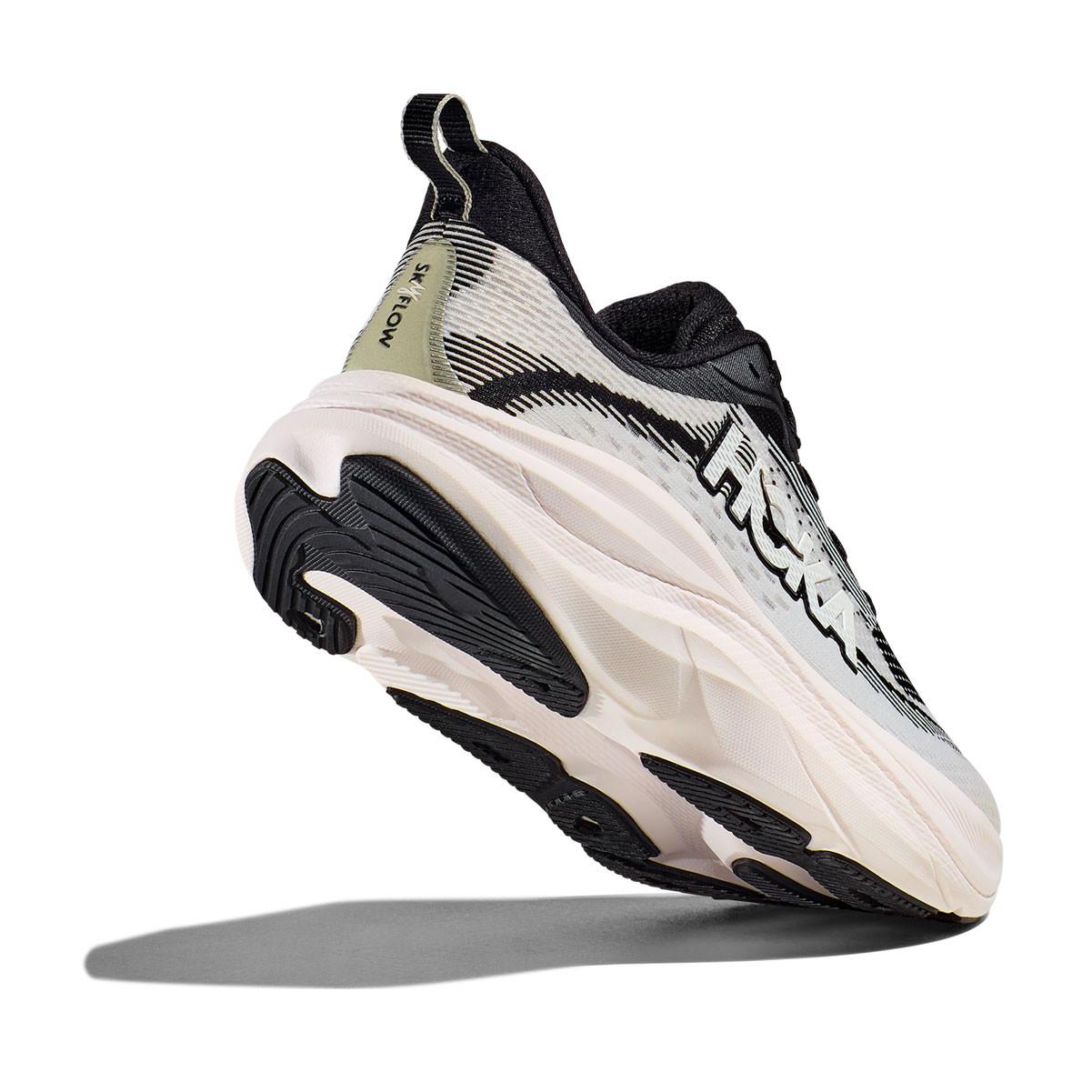 HOKA Women's Skyflow Wide Black/White Running Shoes - Free Shipping
