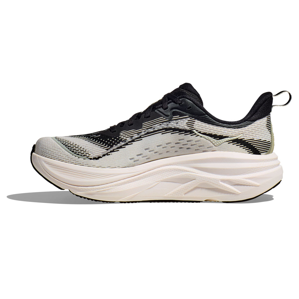 HOKA Women's Skyflow Wide Black/White Running Shoes - Free Shipping