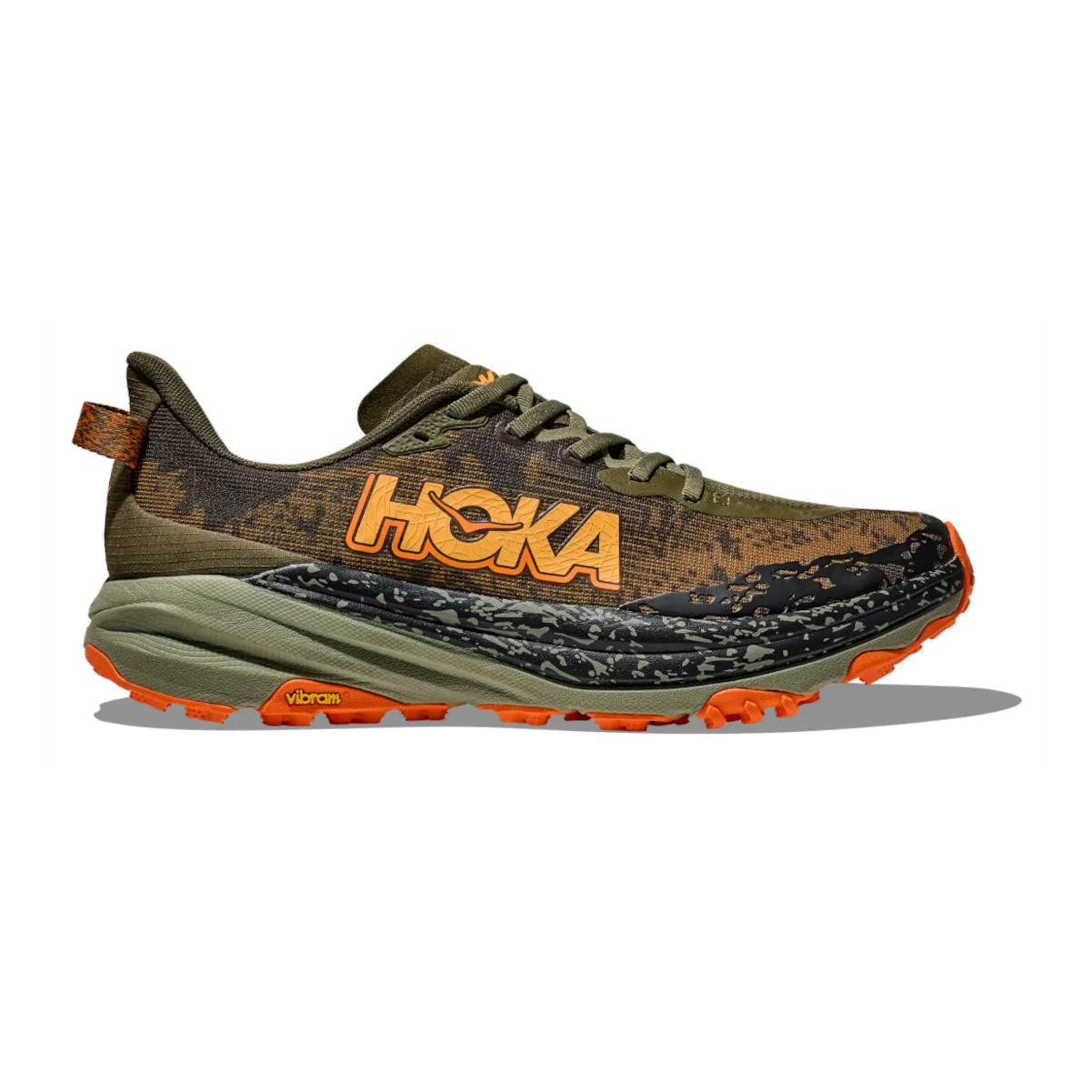 HOKA Men's Speedgoat 6 Antique Olive/Squash Trail Running Shoes