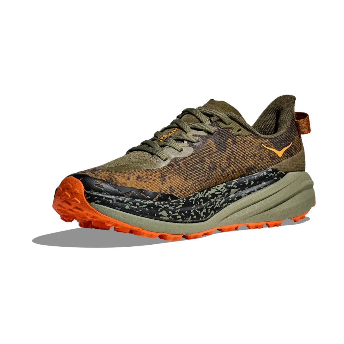 HOKA Men's Speedgoat 6 Antique Olive/Squash Trail Running Shoes