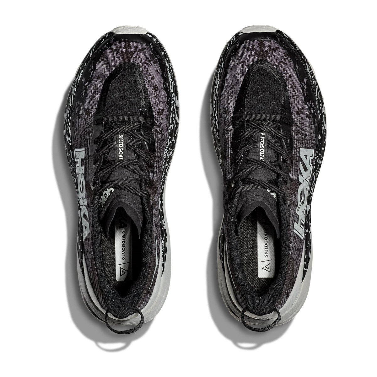 HOKA Men's Speedgoat 6 Black/Stardust Trail Running Shoes (1147791