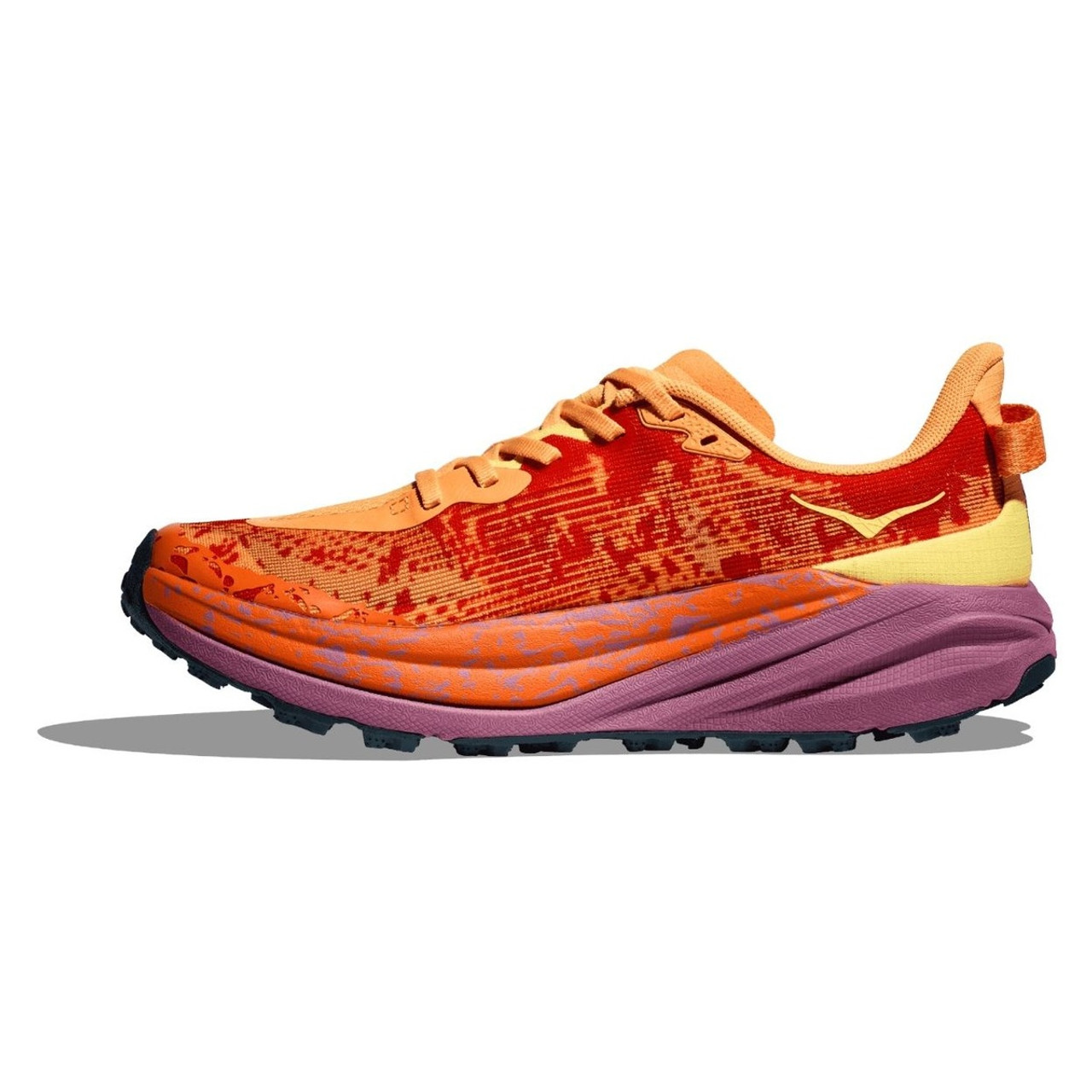 HOKA Men's Speedgoat 6 Sherbet/Beet Root Running Shoes