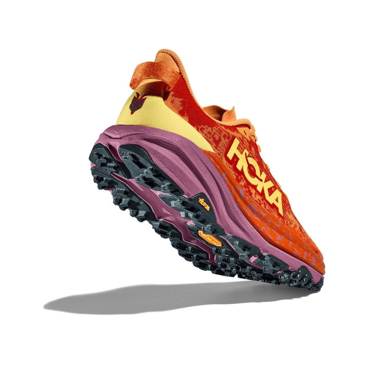 shige　 HOKA Men's Speedgoat 6 Sherbet/Beet Root Running Shoes (1147791