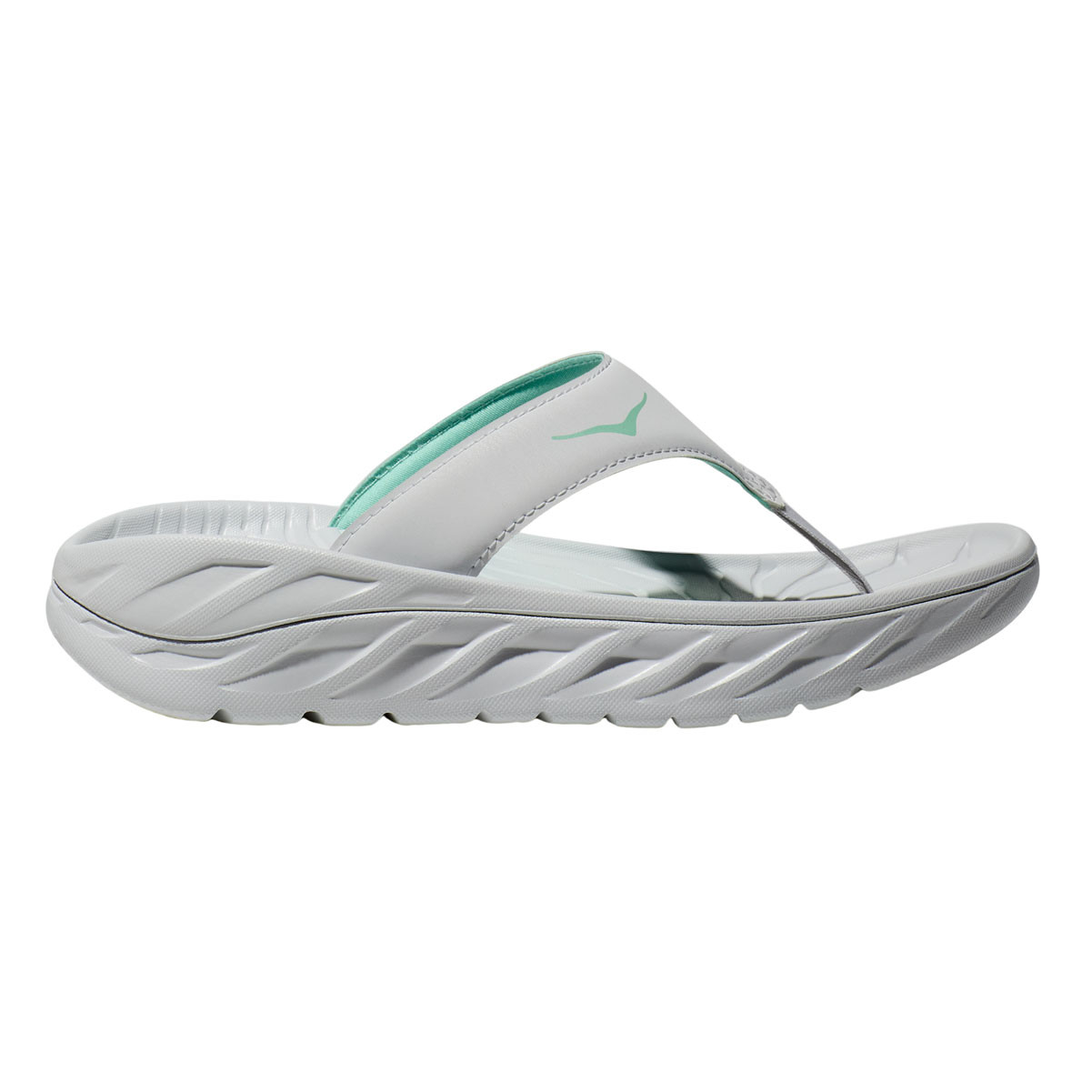 hoka サンダル 26cm HOKA Women's Ora Recovery Cosmic Grey/Seafoam Flip Sandals - Free
