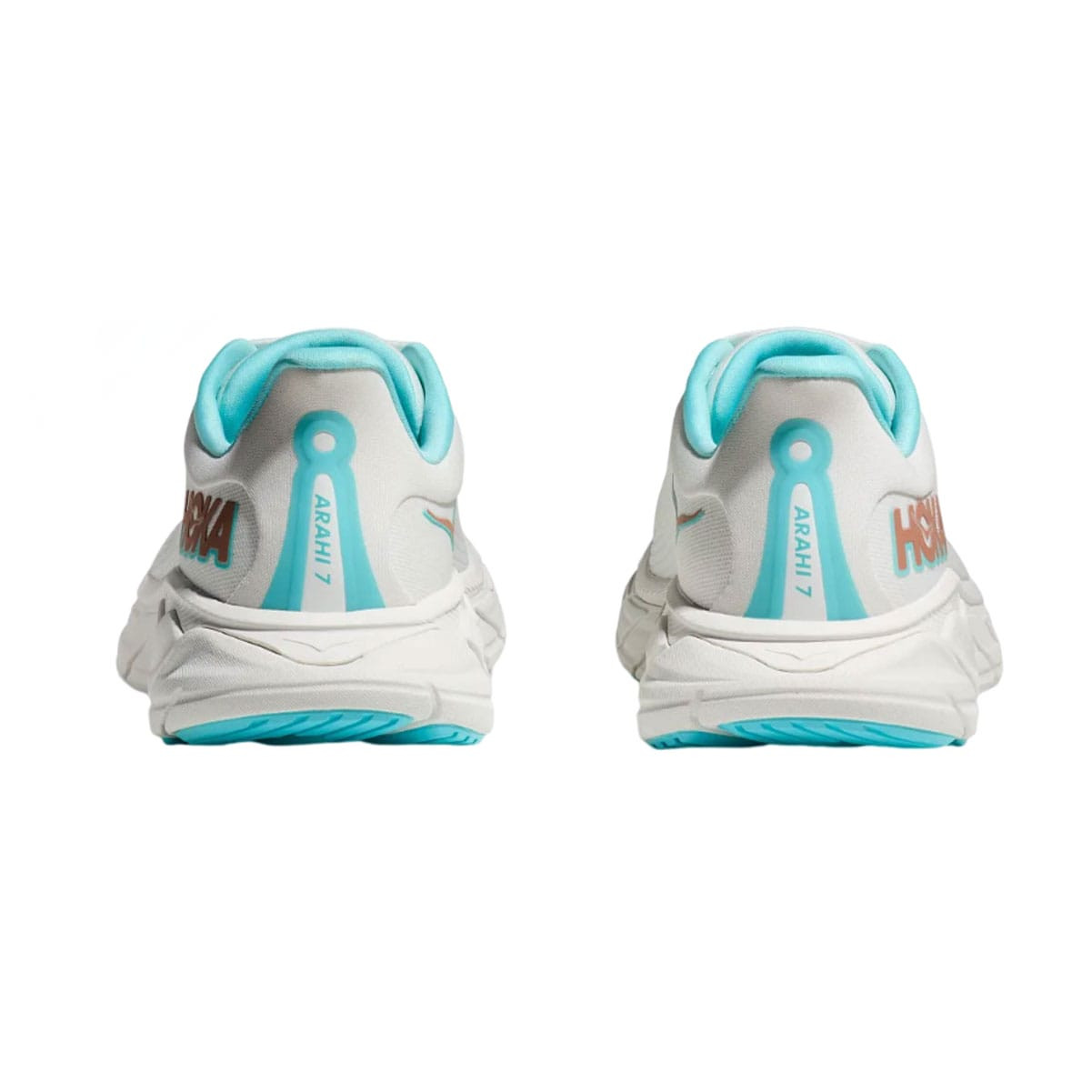 HOKA Women's Arahi 7 Wide Frost/Rose Gold Running Shoes (1147890