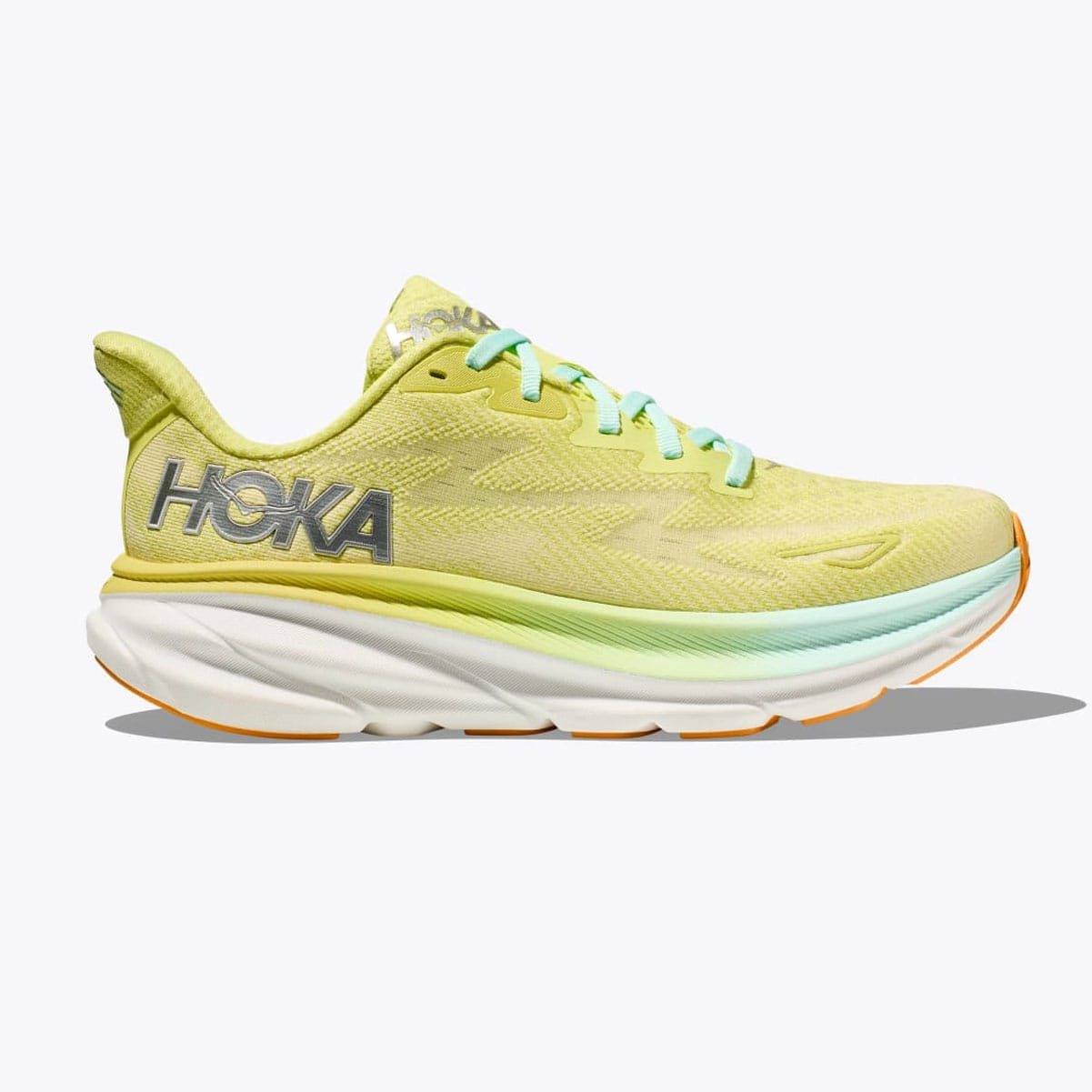 HOKA Women's Clifton 9 Citrus Glow/Sunlit Ocean Running Shoes