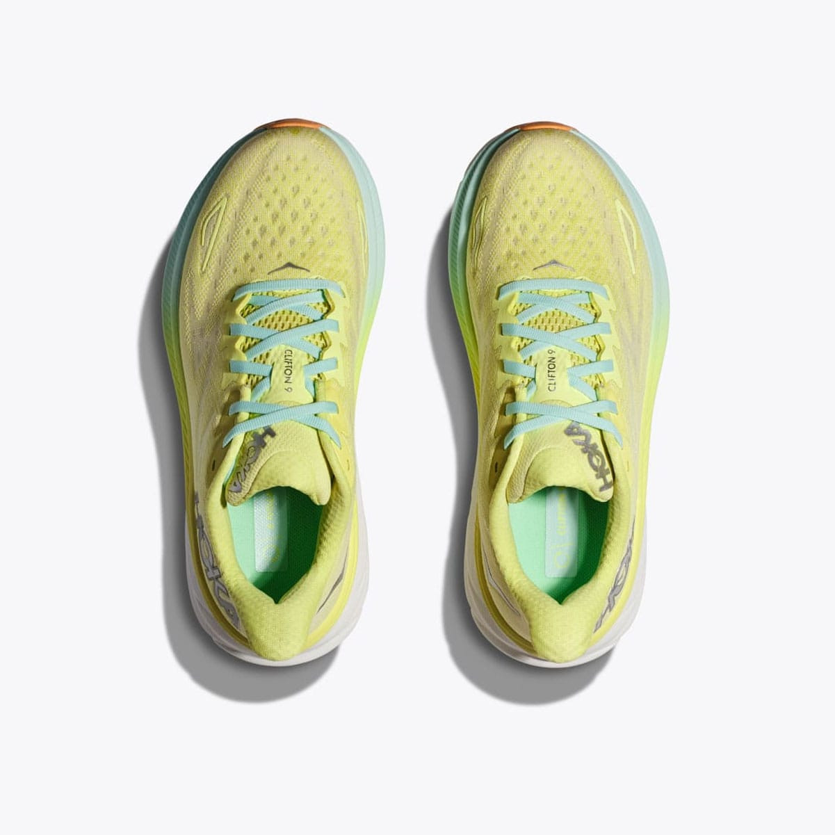 HOKA Women's Clifton 9 Citrus Glow/Sunlit Ocean Running Shoes