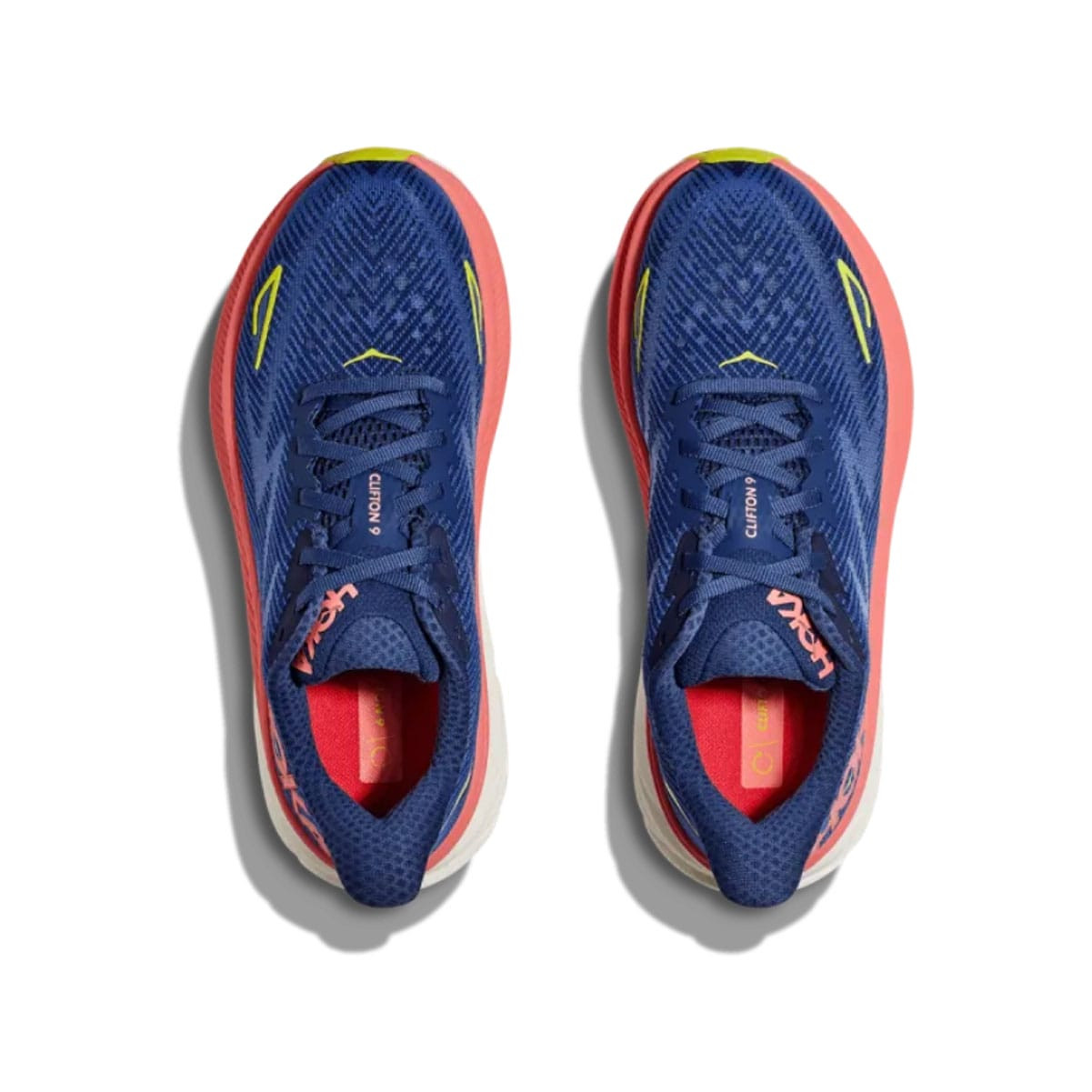 HOKA Women's Clifton 9 Evening Sky/Coral Running Shoes (1127896