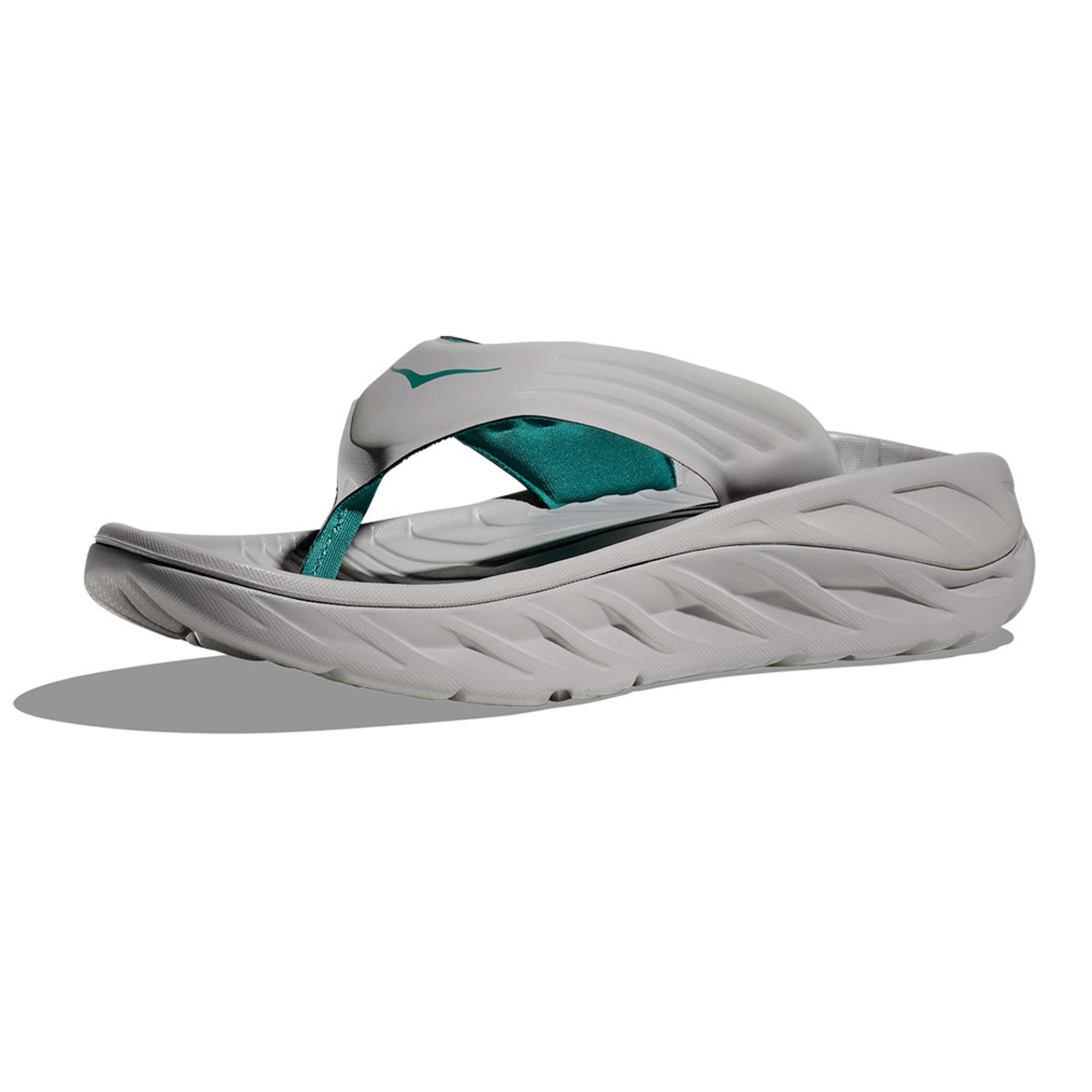 HOKA Men's Ora Recovery Stellar Grey/Oceanic Flip Sandals