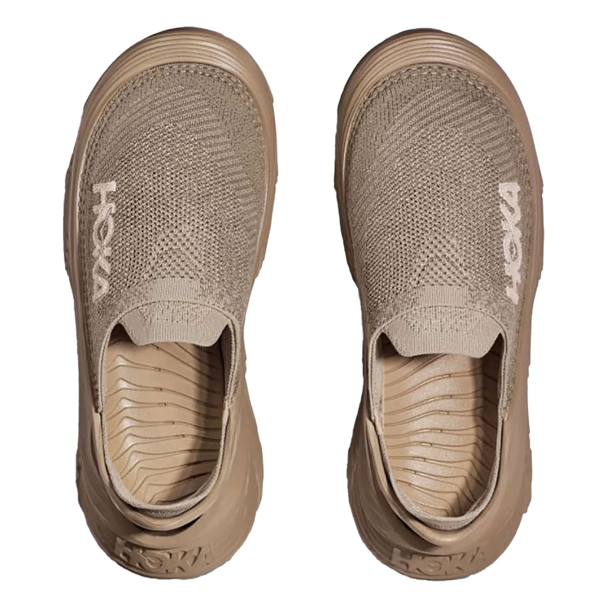 HOKA Unisex Restore TC Dune/Oxford Tan Recovery Shoes - Free Shipping