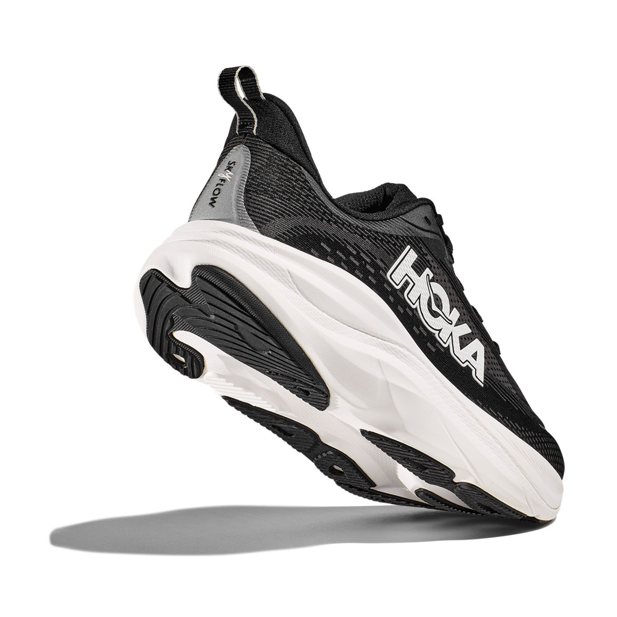 HOKA Men's Skyflow Wide Black/White Running Shoes - Free Shipping