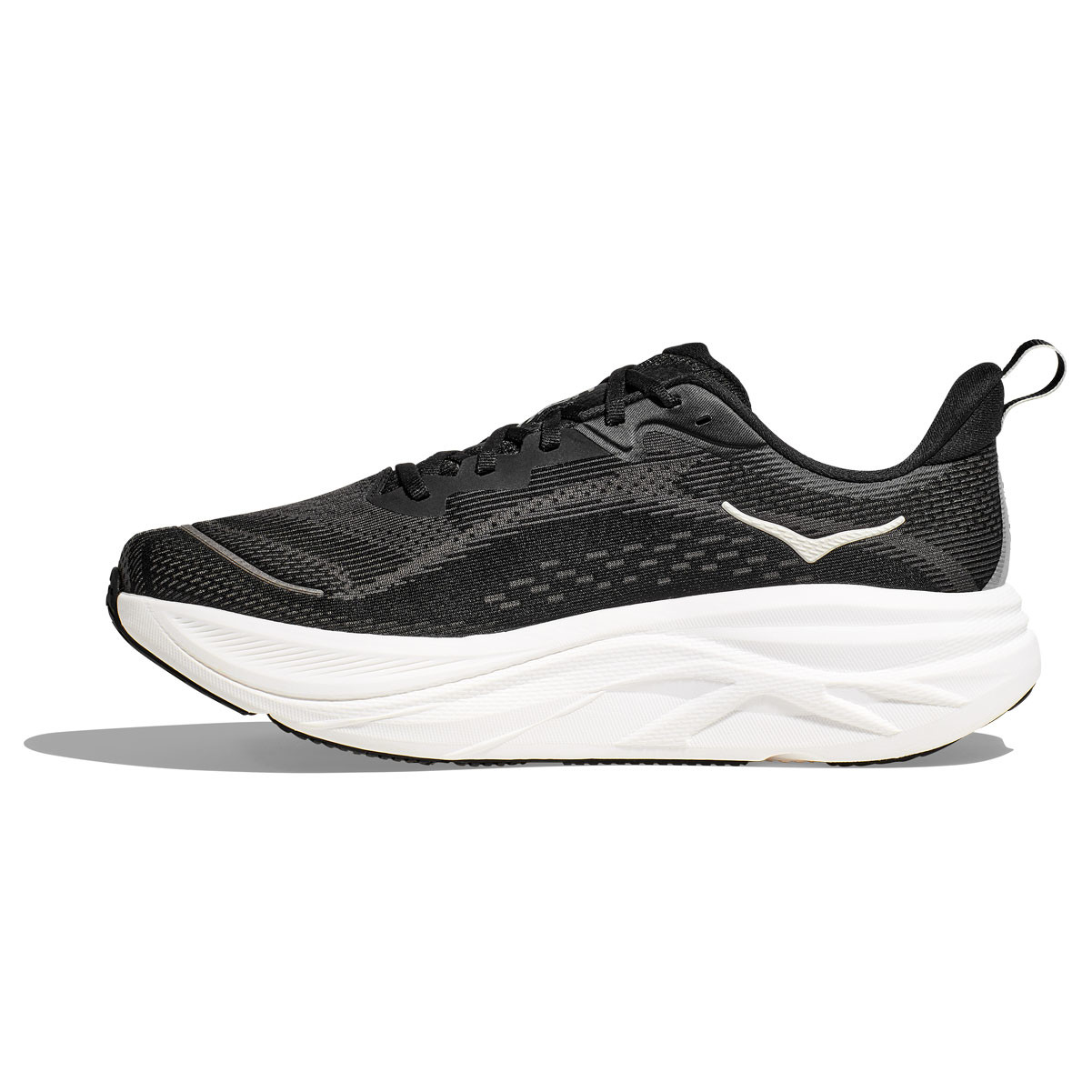 HOKA Men's Skyflow Wide Black/White Running Shoes - Free Shipping