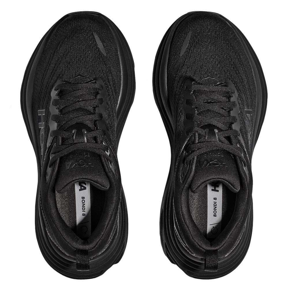 HOKA Men's Bondi 8 X-Wide Black/Black Running Shoes - Free Shipping