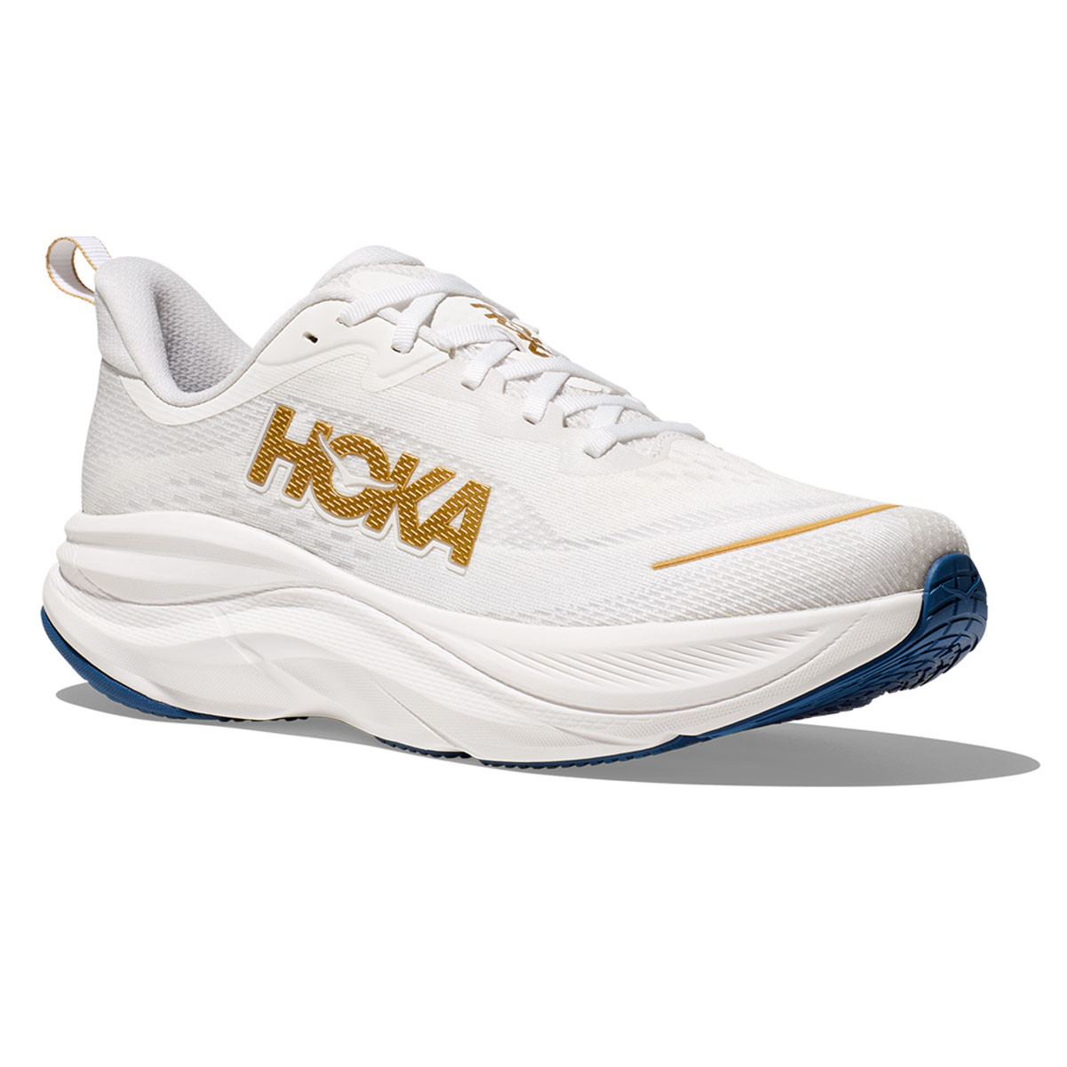 HOKA Men's Skyflow Frost/Gold Running Shoes - Free Shipping