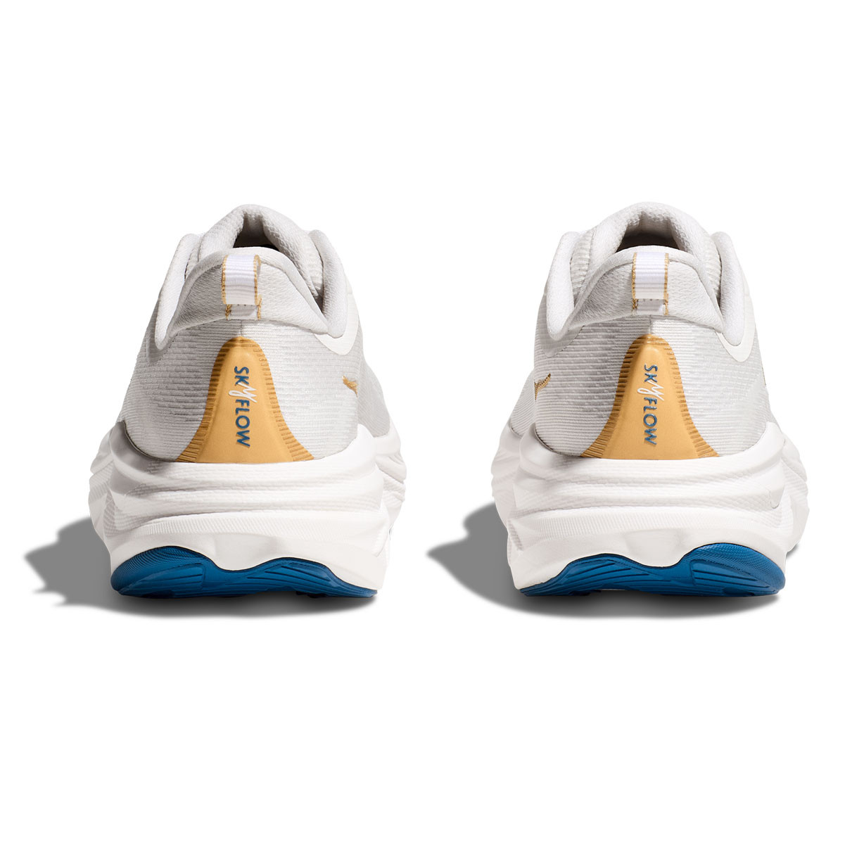HOKA Men's Skyflow Frost/Gold Running Shoes - Free Shipping