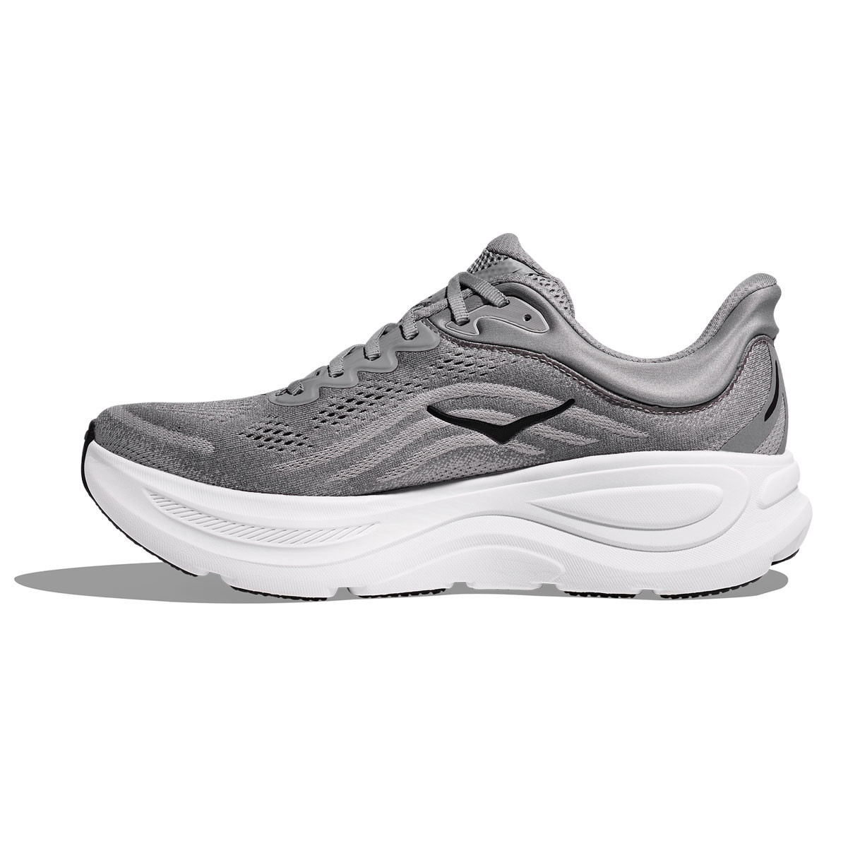 HOKA Men's Bondi 9 Galactic Grey/Stellar Grey Running Shoes - Free