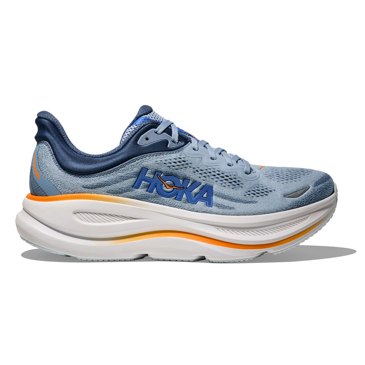 HOKA Men's Bondi 9 Wide Drizzle/Downpour Running Shoes - Free Shipping