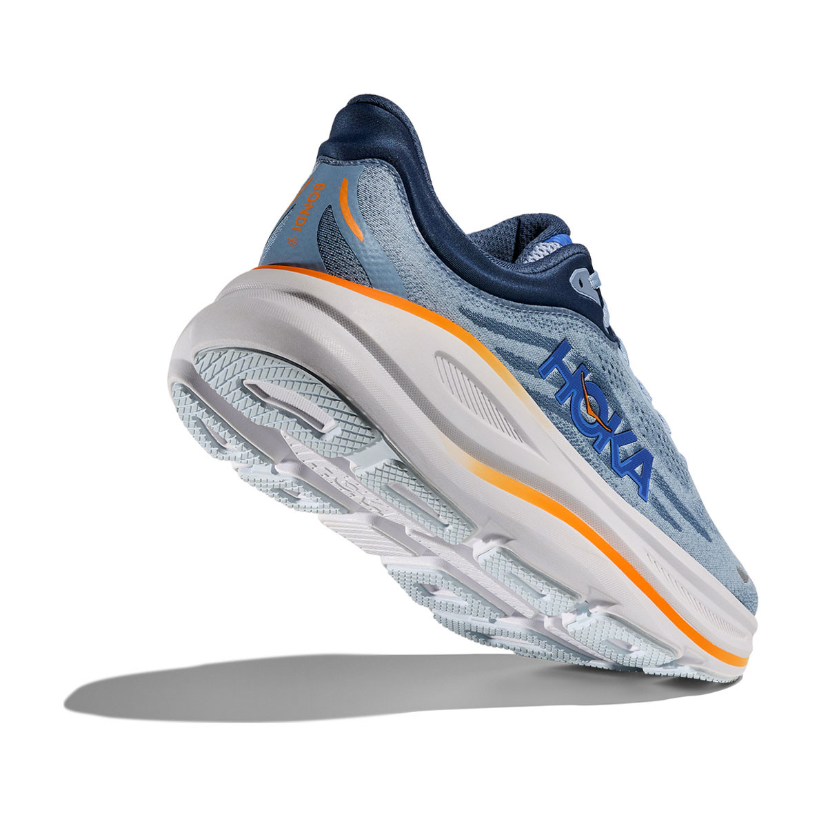 HOKA Men's Bondi 9 Wide Drizzle/Downpour Running Shoes - Free Shipping